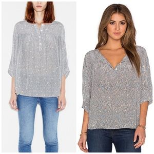 M.I.H Jeans Zodiac Silk Top Blouse Revolve Boho